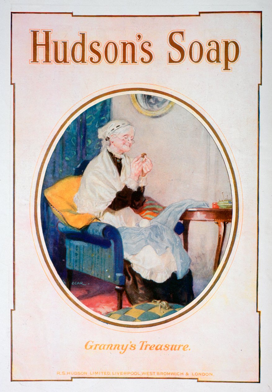 Grannys Treasure, Hudsons sæbeannonce, 1918 af Unbekannt