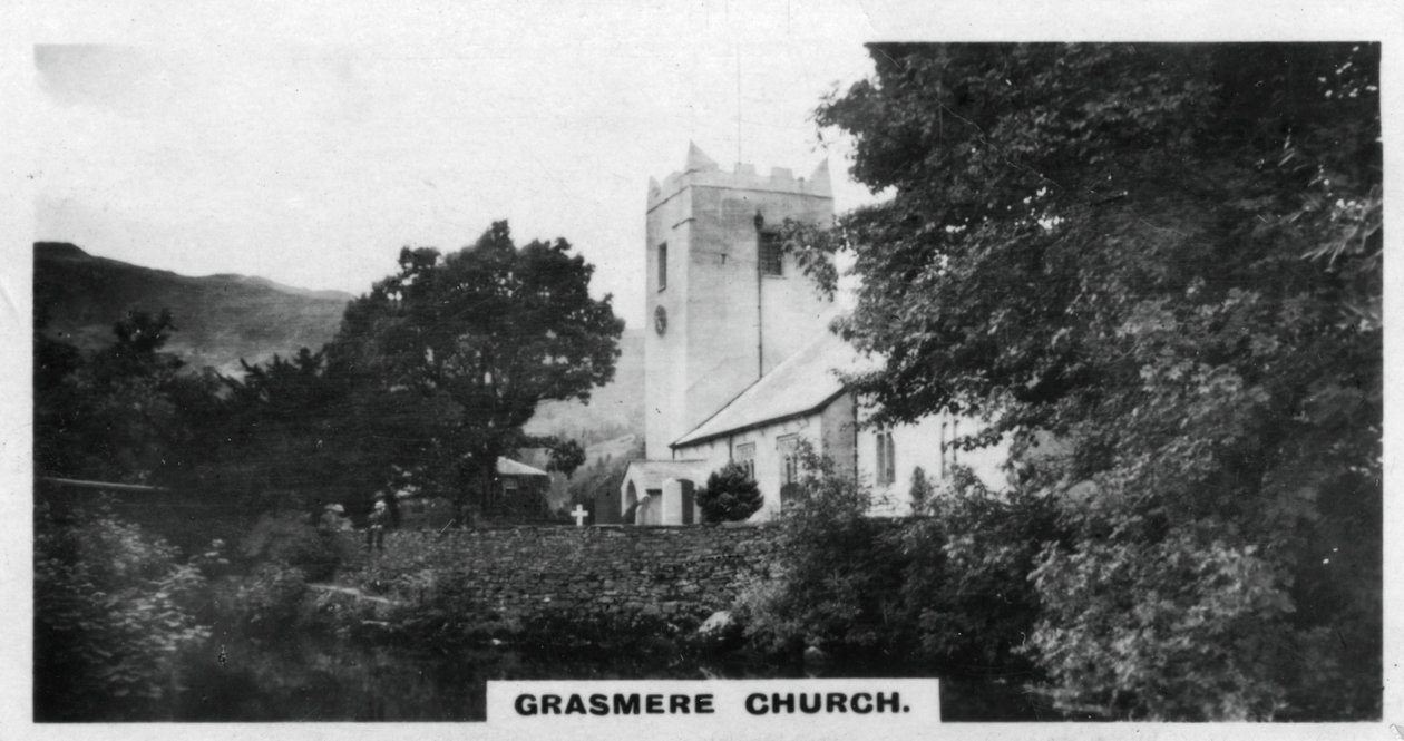 Grasmere Church, Wordsworths gravsted, Cumbria, c1920