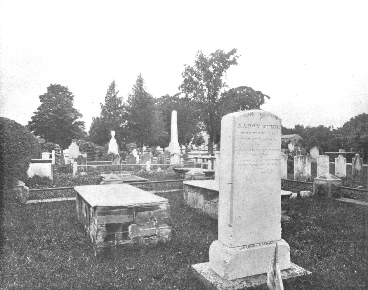 Grave af Jonathan Edwards og Aaron Burr, Princetown, New Jersey, USA, c1900. af Unbekannt