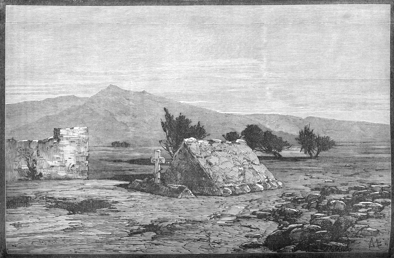 Grave af major Blackwood og mænd fra det sjetteogtresende regiment, Maiwand, c1880 af Unbekannt