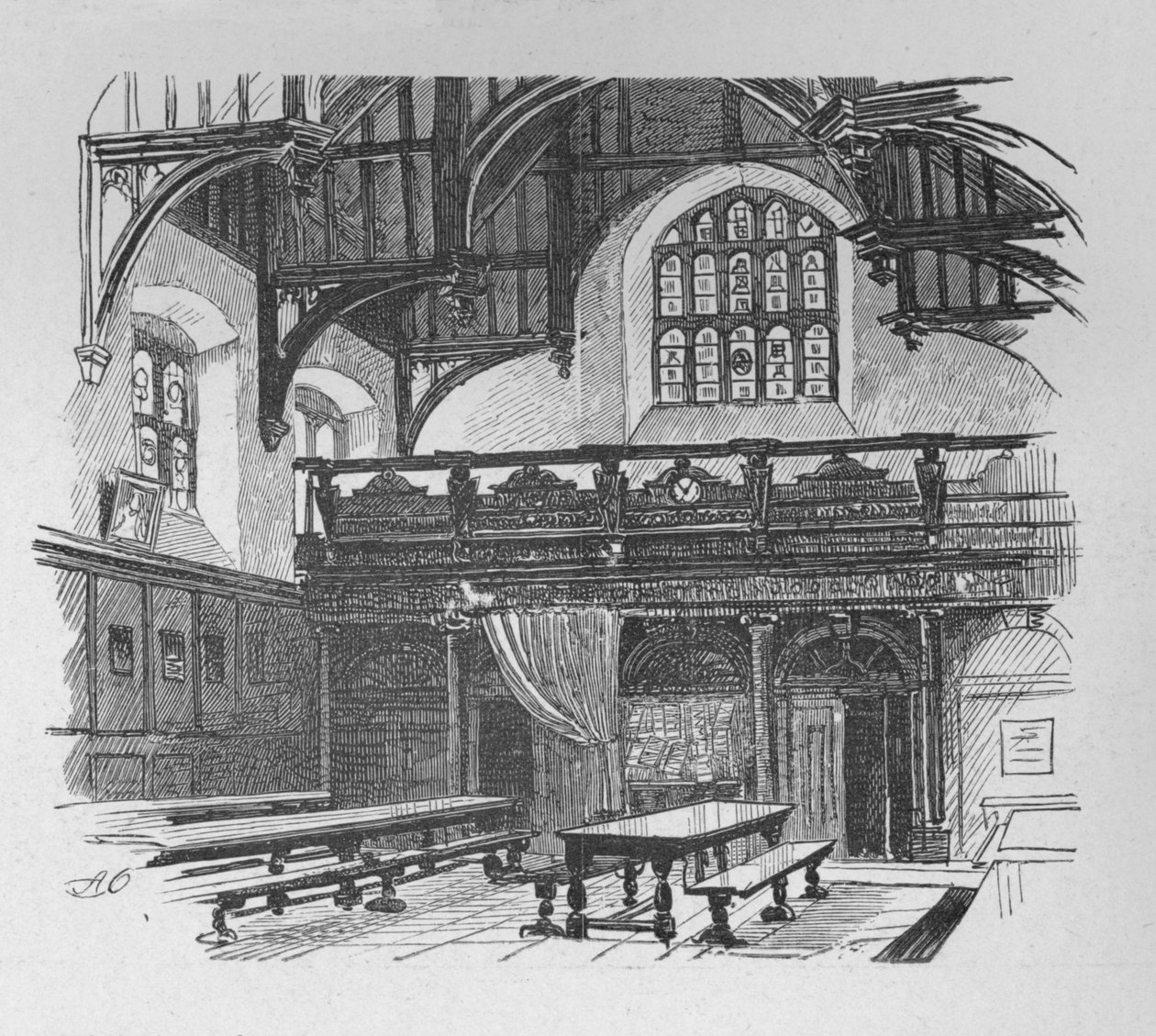 Grays Inn Hall, 1890 af Unbekannt
