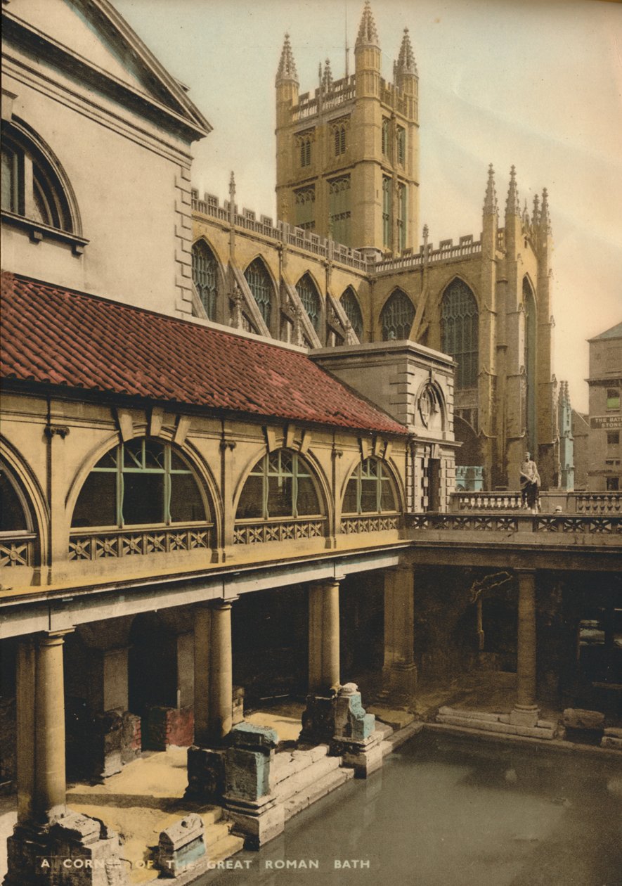 Great Bath, Roman Baths, Bath, Somerset, c1925 af Unbekannt