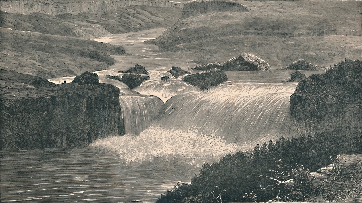 Great Falls of the Yellowstone River, 1873, 1883 af Unbekannt