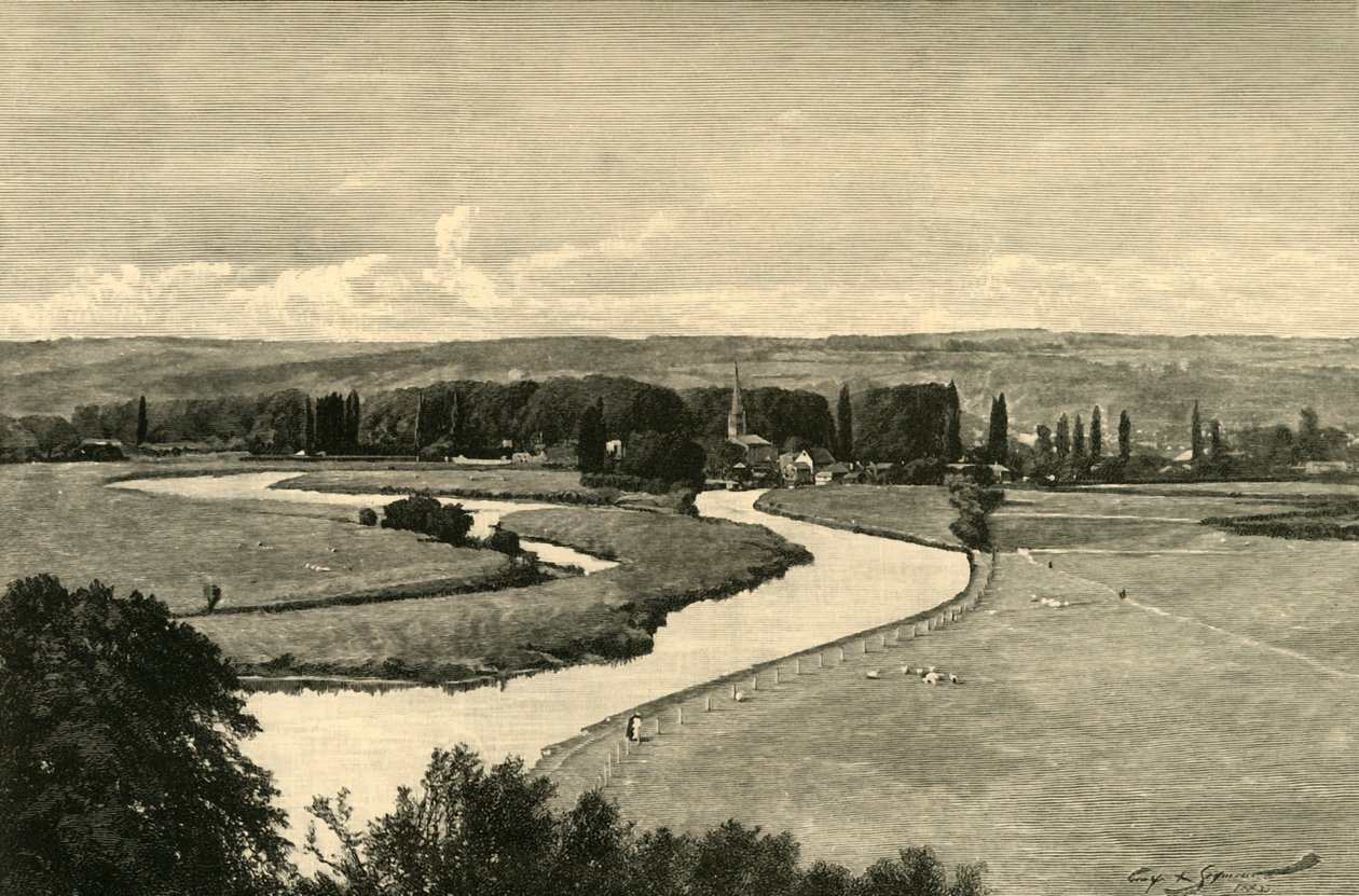 Great Marlow, fra Quarry Woods, 1898. af Unbekannt
