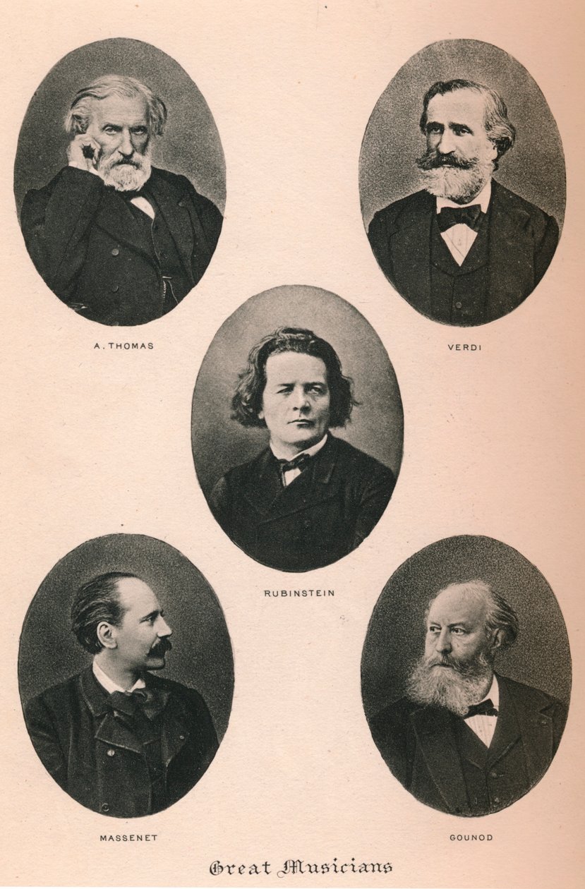Store Musikere - Tavle I., 1895 af Unbekannt