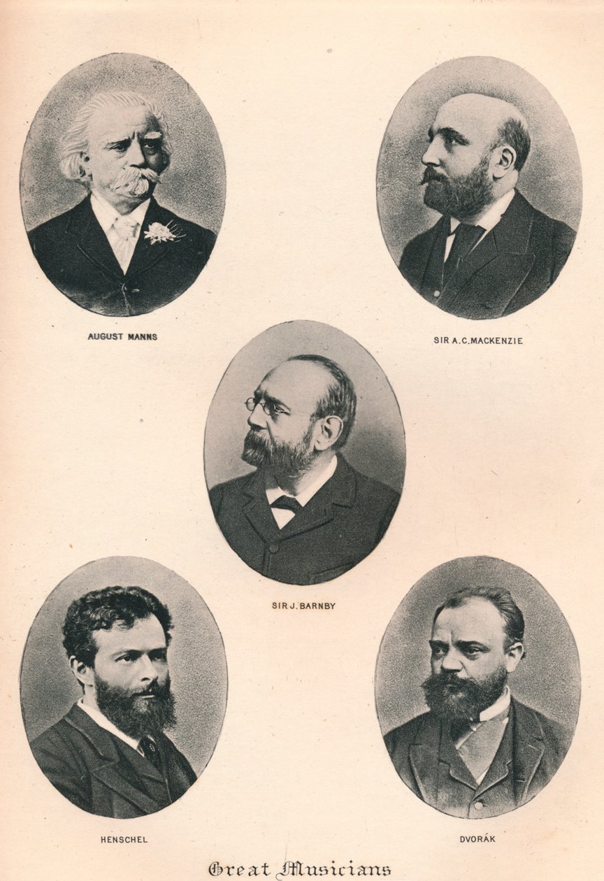 Store musikere - tavle VIII., 1895 af Unbekannt