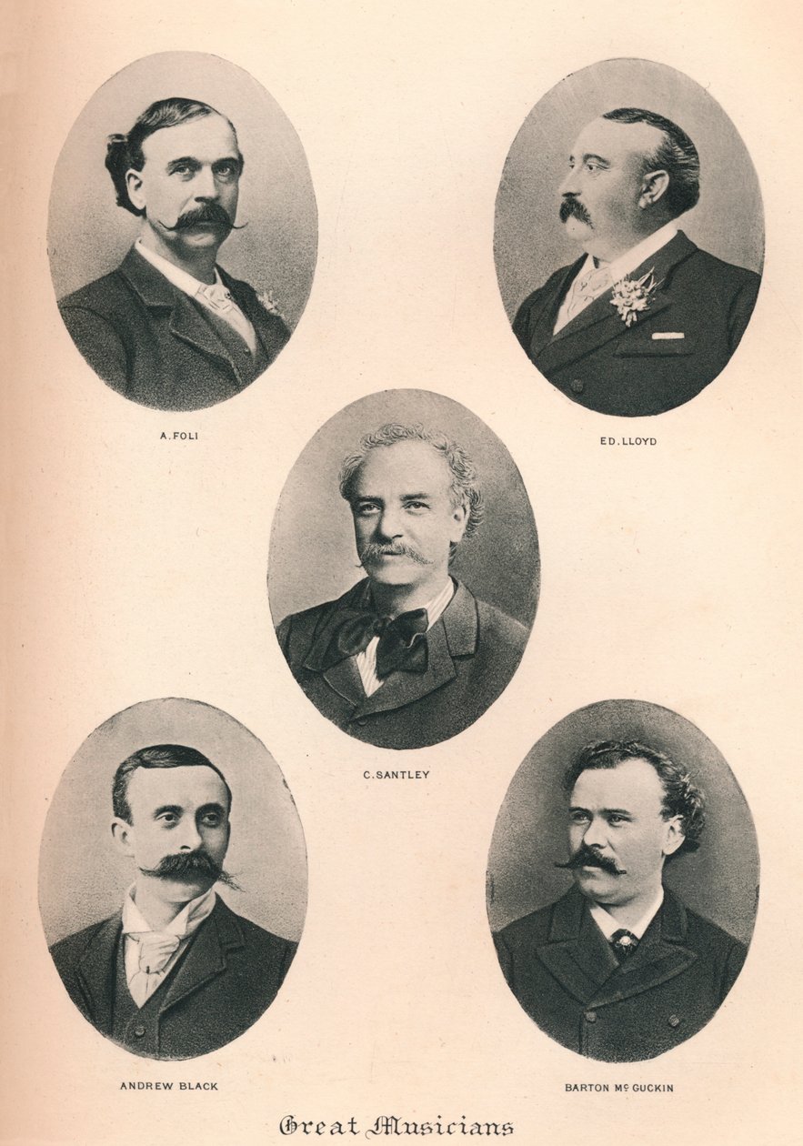 Store musikere - tavle VI., 1895 af Unbekannt