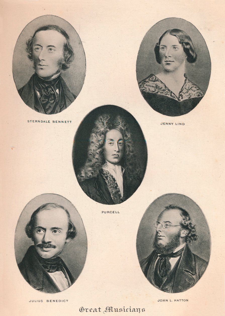 Store Musikere - Tavle V., 1895 af Unbekannt