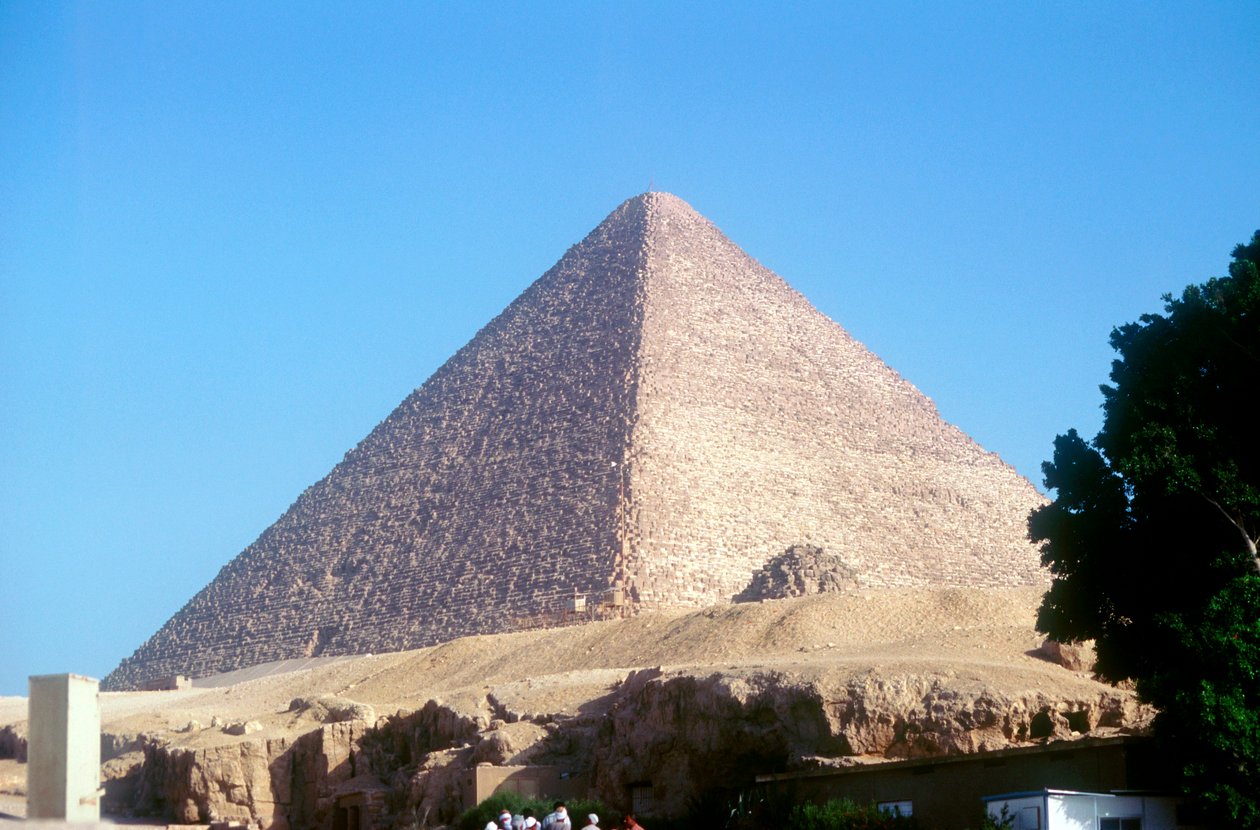 Den store Keopspyramide i Giza, Egypten, 4. dynasti, Det gamle kongerige, 26. århundrede f.Kr. af Unbekannt