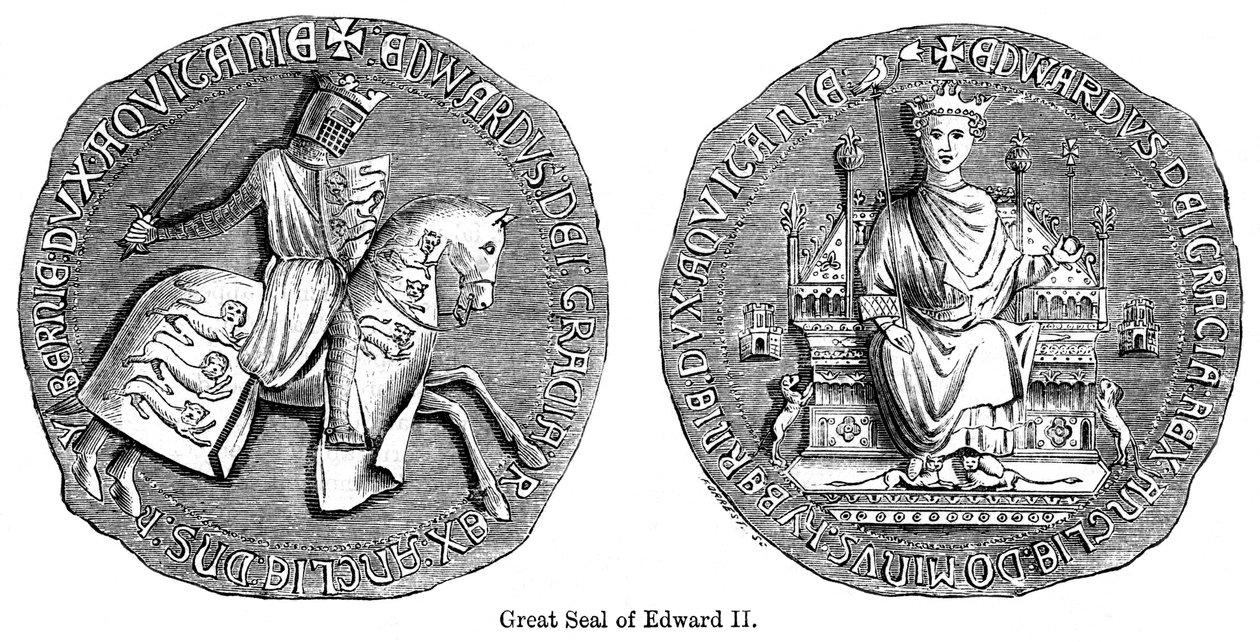 Stort segl af Edward II af Unbekannt