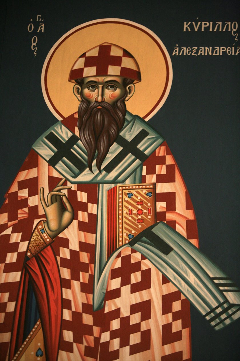 Græsk-ortodoks ikon, der forestiller den hellige Cyril af Alexandria Thessalonique, Grækenland af Unbekannt