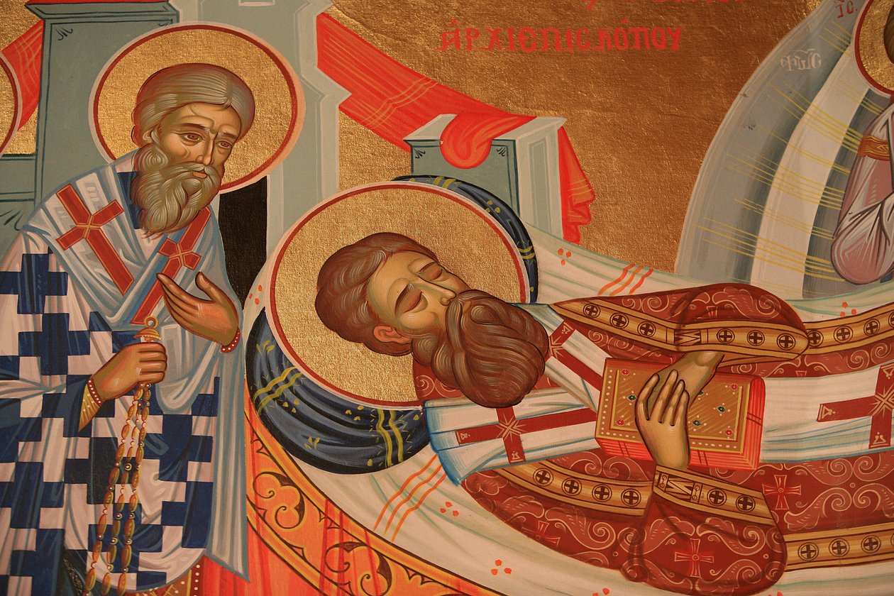 Græsk-ortodoks ikon, der skildrer Saint Gregory Palamas
