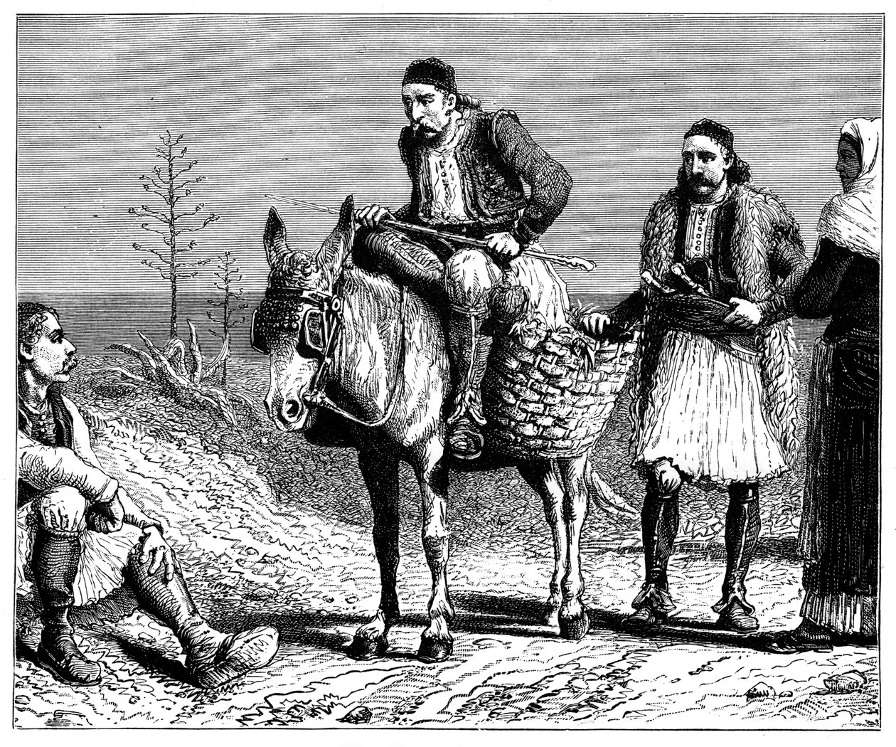 Græske bønder, c1890 af Unbekannt