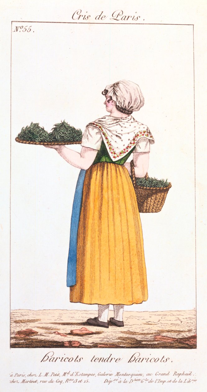 Sælger af grønne bønner, 1826 af Unbekannt