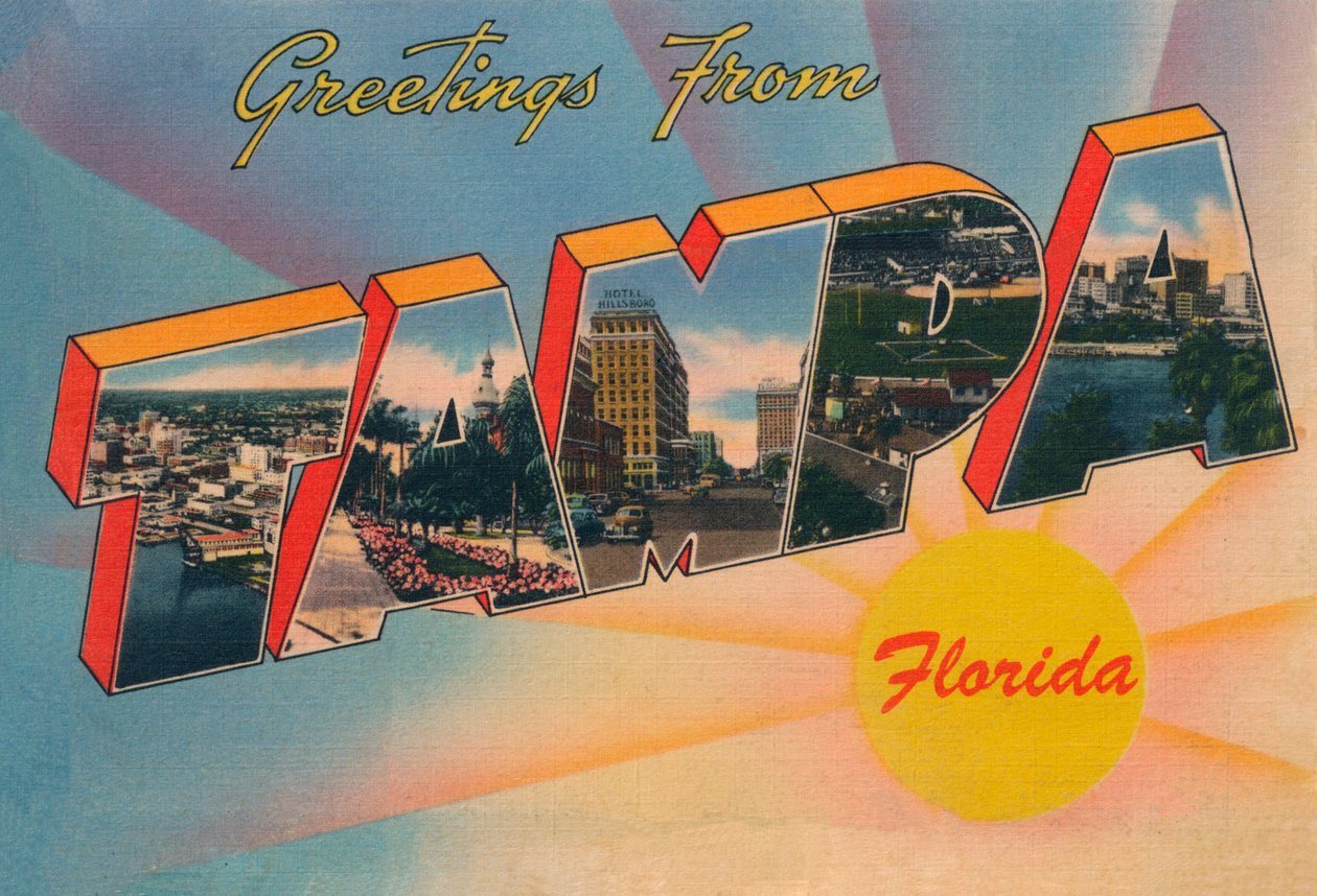 Hilsen fra Tampa, Florida, c1940