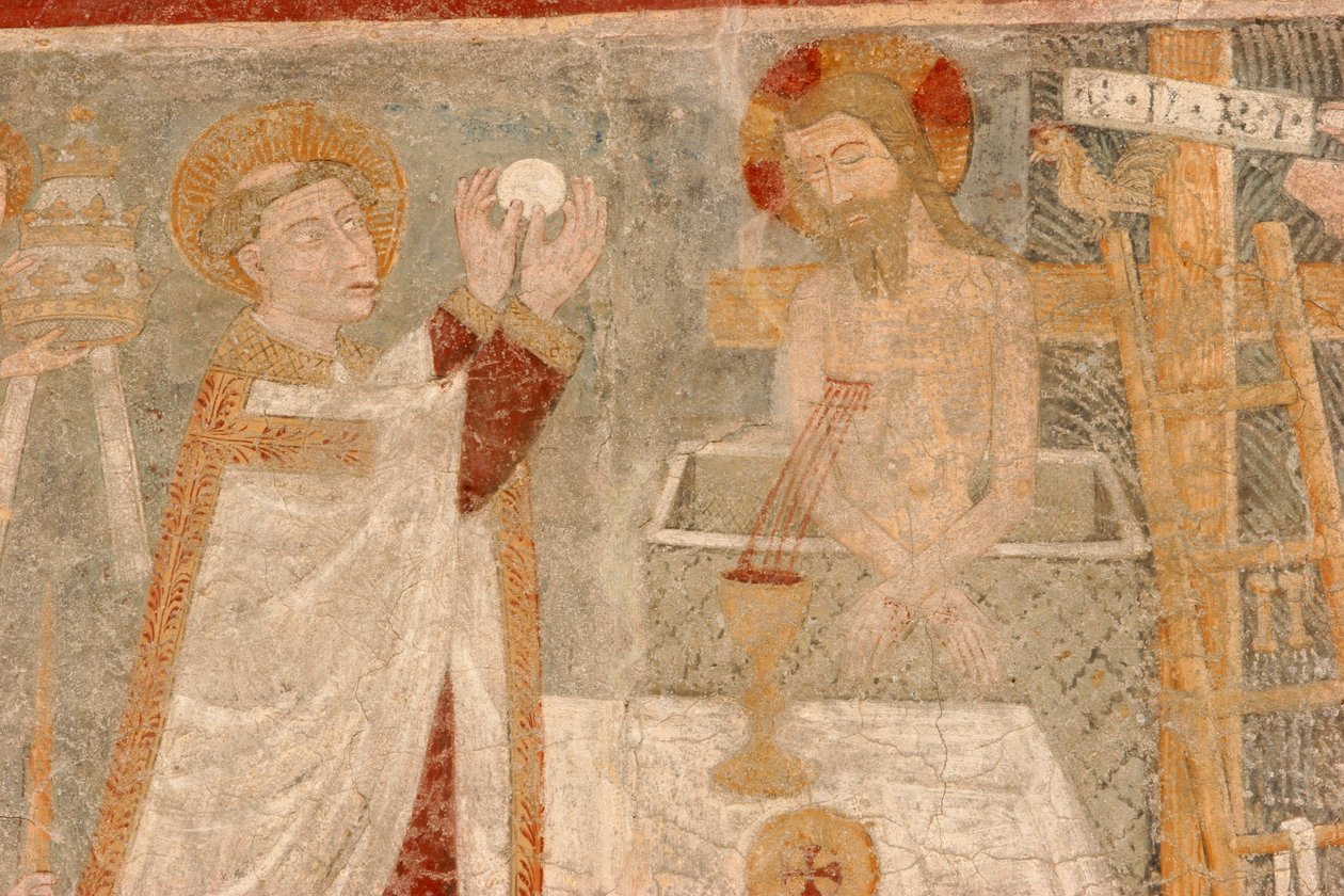 Gressan Magdalena romansk kirkefresco, Gressan, Italien af Unbekannt
