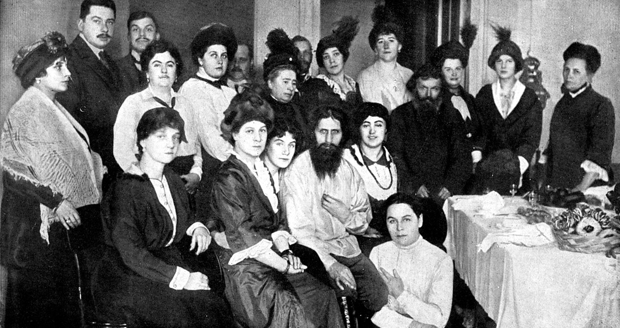 Grigori Rasputin, russisk bonde, hellig mand og mystiker af Unbekannt