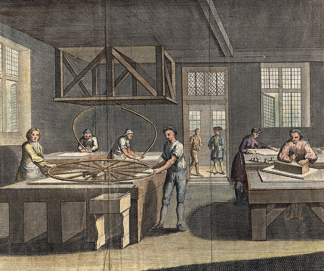 Slibe- og poleringspladeglas, 1760 af Unbekannt