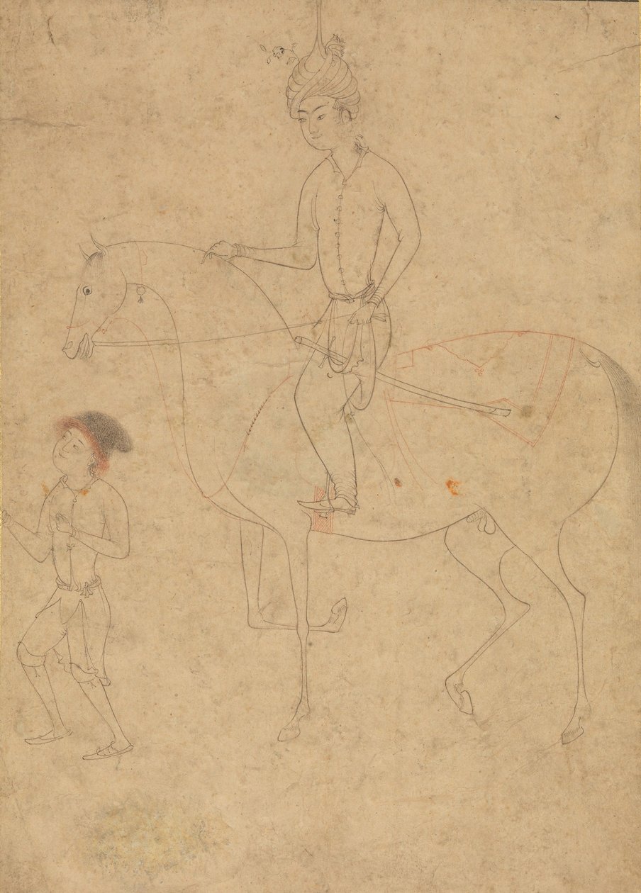 Brudgom og Rytter, 1540-50. af Unbekannt