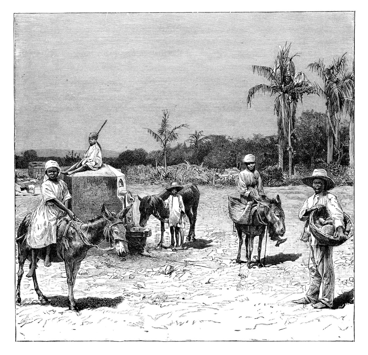 Gruppe af haitiere, c1890 af Unbekannt