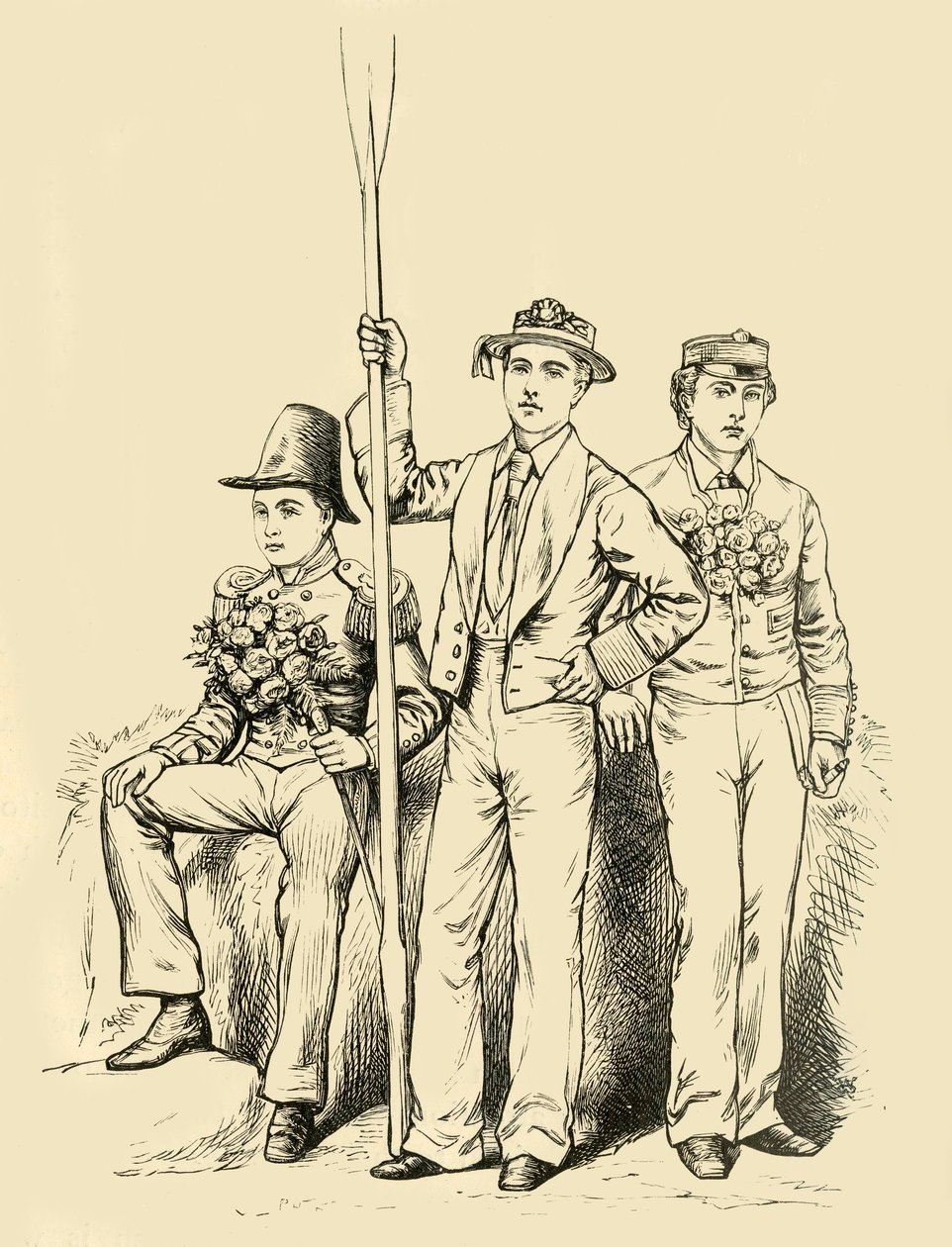Gruppe den fjerde juni 1911. af Unbekannt
