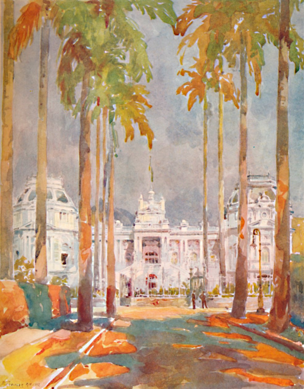 Guanabara-paladset. - Præsident Marshal Hermes da Fonsecas residens, 1914 af Unbekannt