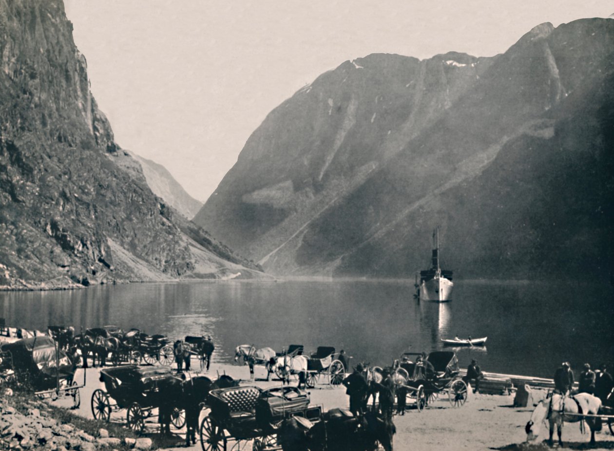 Gudvangen, Næroyfjord, 1914. af Unbekannt