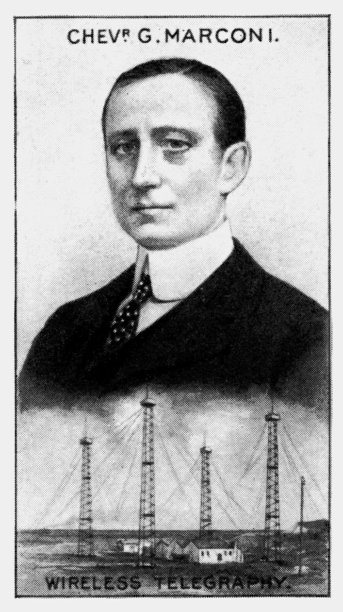 Guglielmo Marchese Marconi, italiensk elektroingeniør, c1924 af Unbekannt