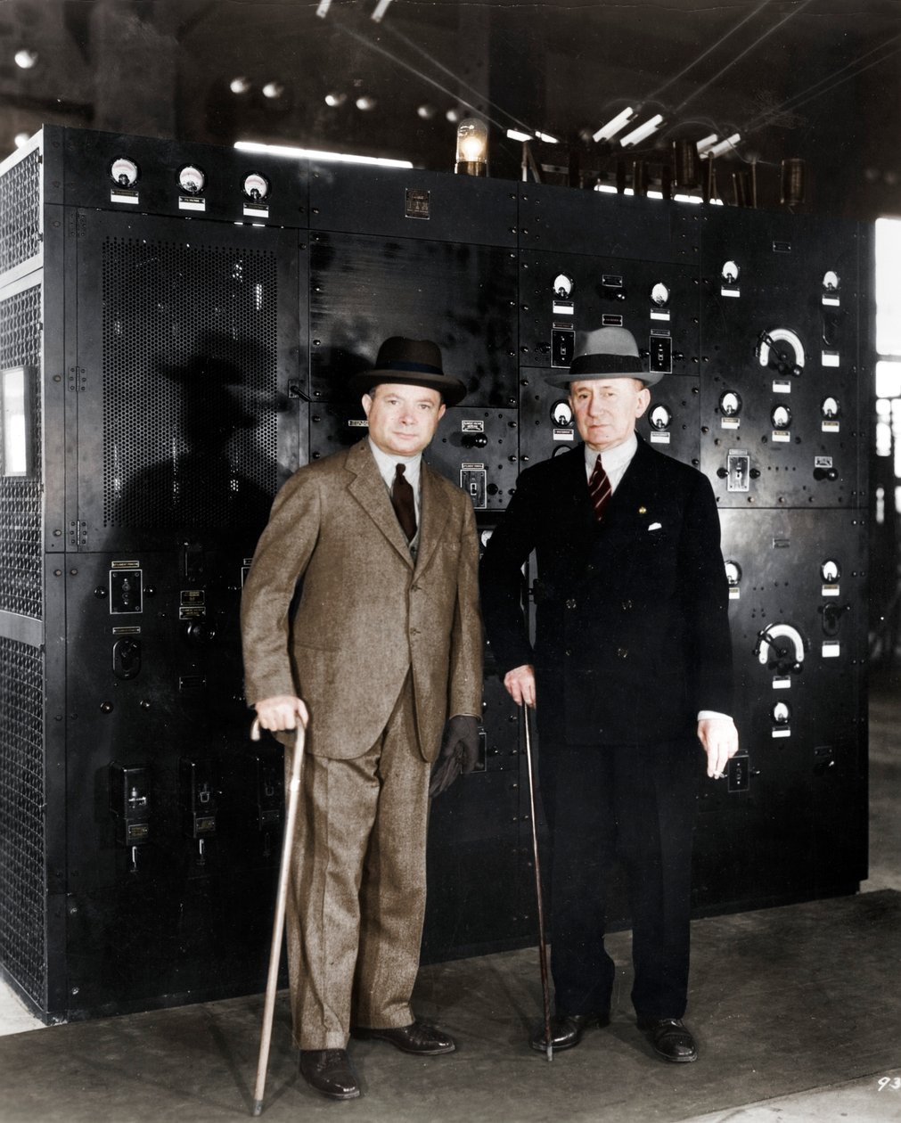 Guglielmo Marconi og David Sarnoff, 1933 af Unbekannt