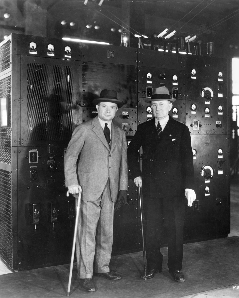 Guglielmo Marconi og David Sarnoff, 1933 af Unbekannt
