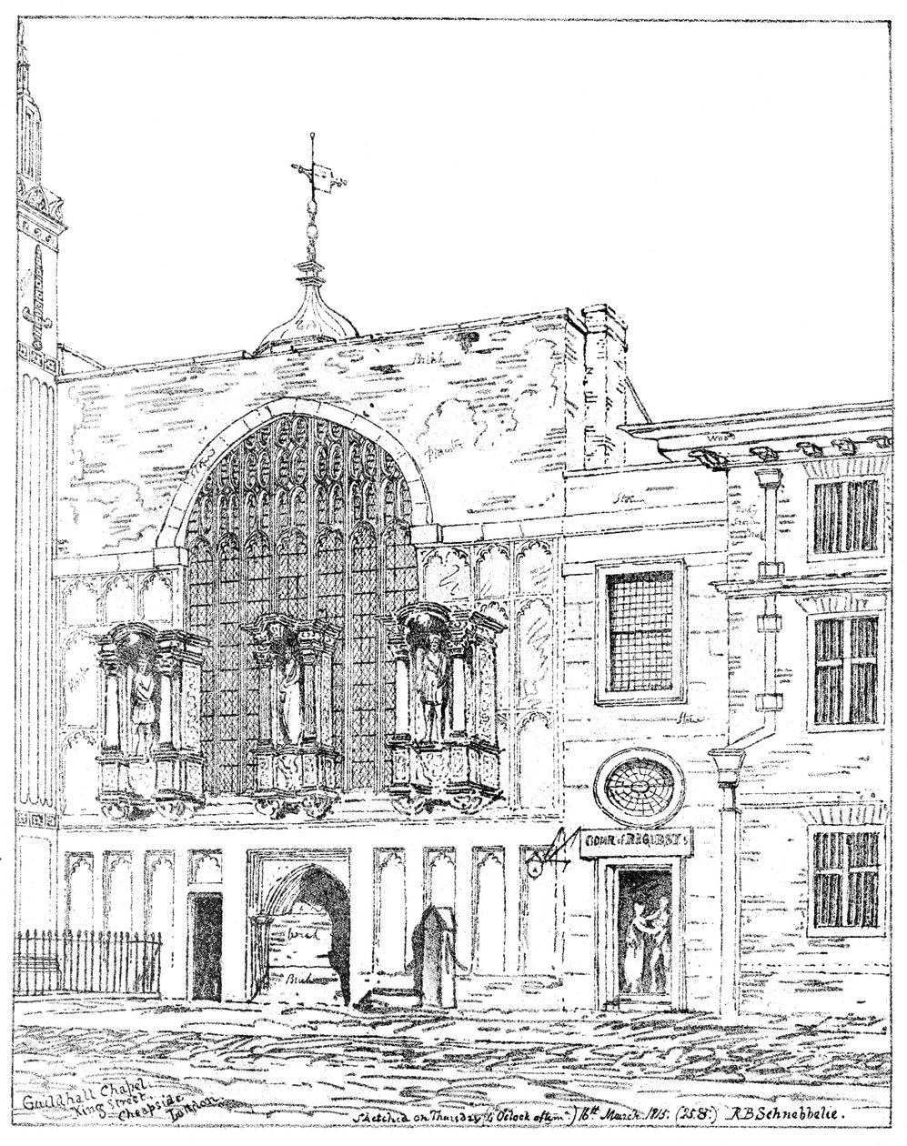 Guildhall Chapel, King Street, Cheapside, London, 1886 af Unbekannt
