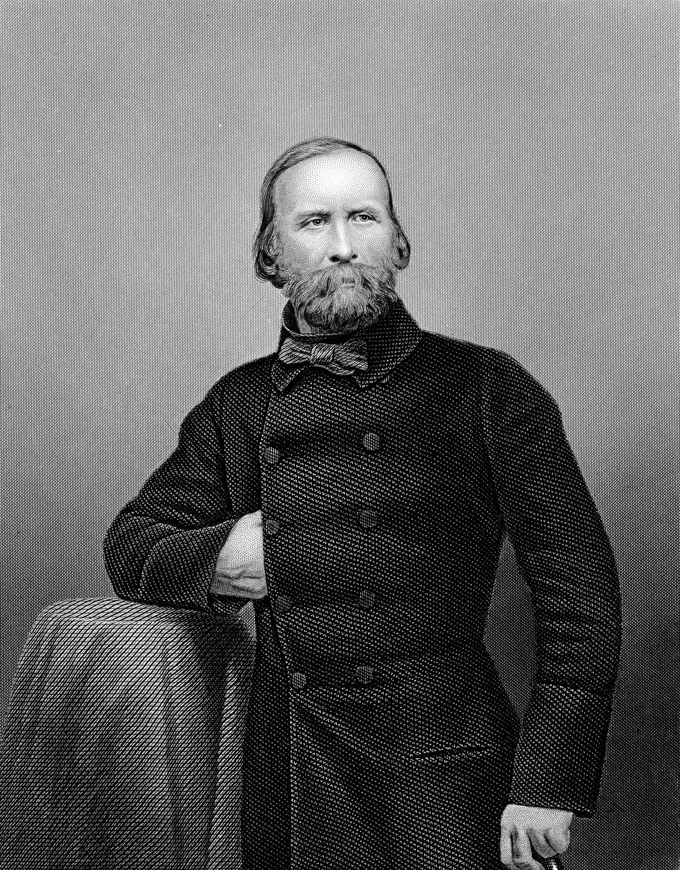 Guiseppe Garibaldi, italiensk patriot, 1860 af Unbekannt