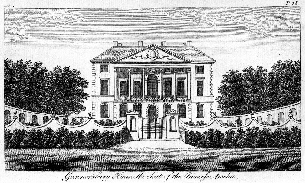 Gunnersbury House, sæde for prinsesse Amelia af Unbekannt