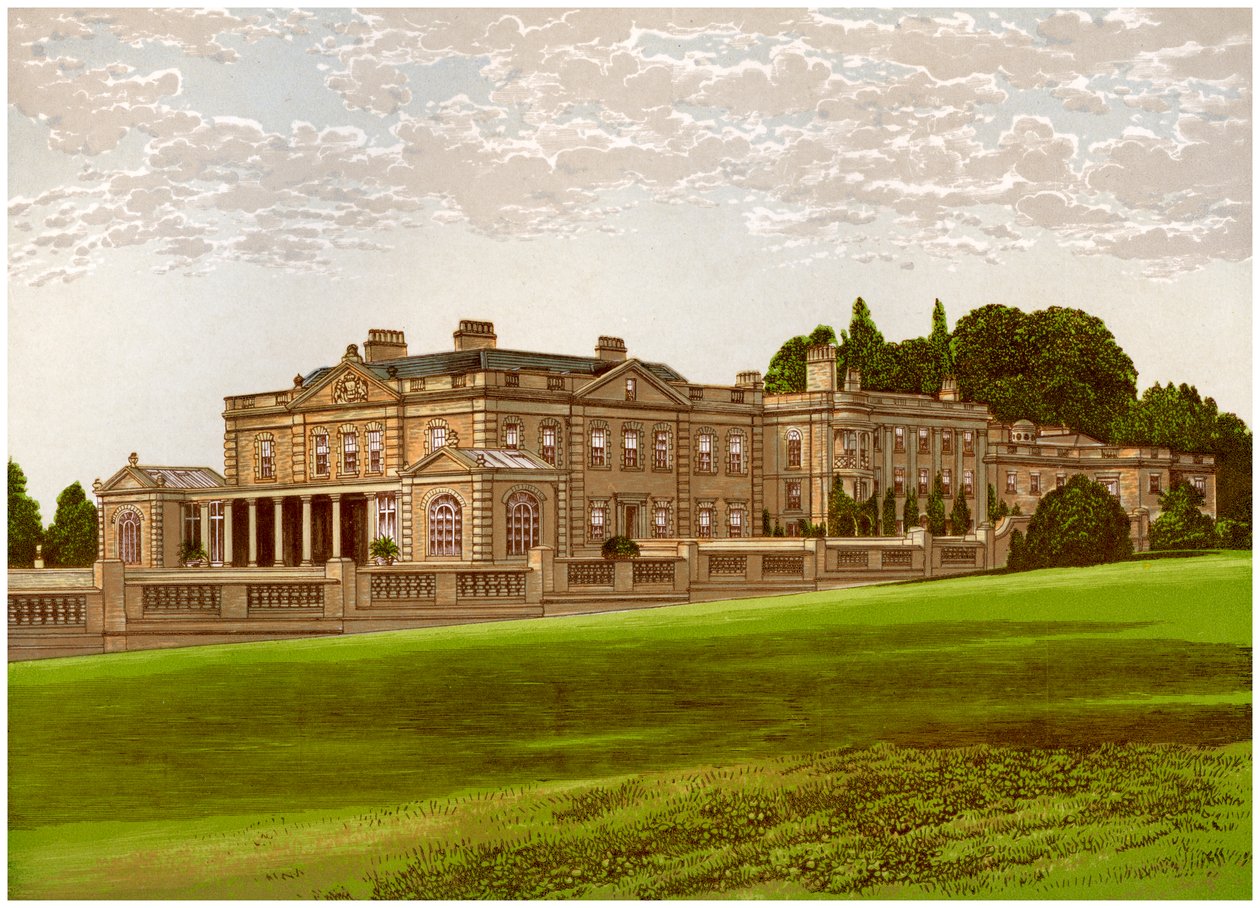 Gunton Park, Norfolk, hjemsted for Lord Suffield, c1880 af Unbekannt