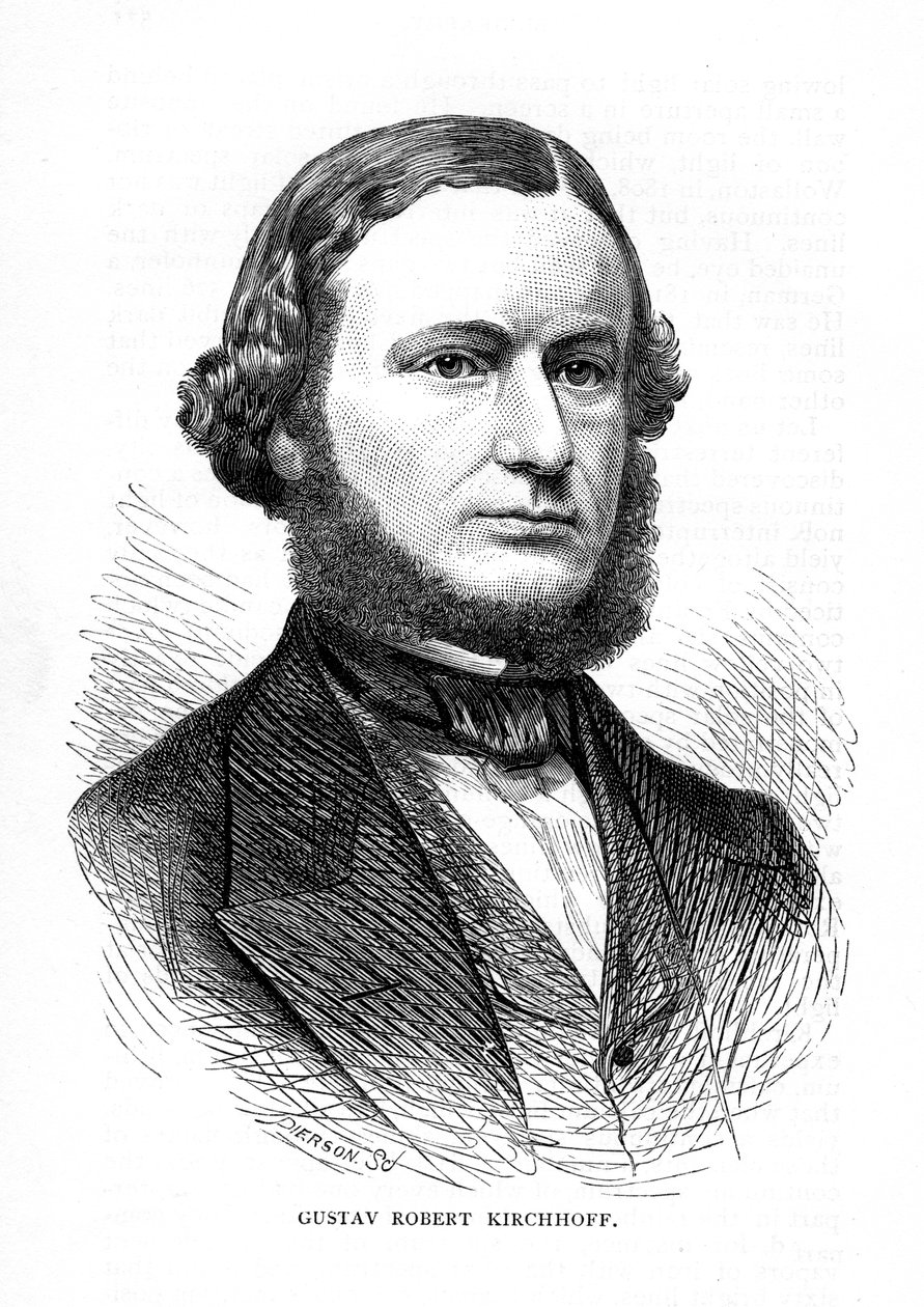 Gustav Robert Kirchhoff, tysk fysiker, 1873 af Unbekannt
