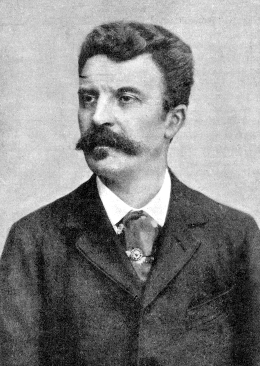 Guy de Maupassant 1850-1893, fransk forfatter, begyndelsen af det 20. århundrede af Unbekannt