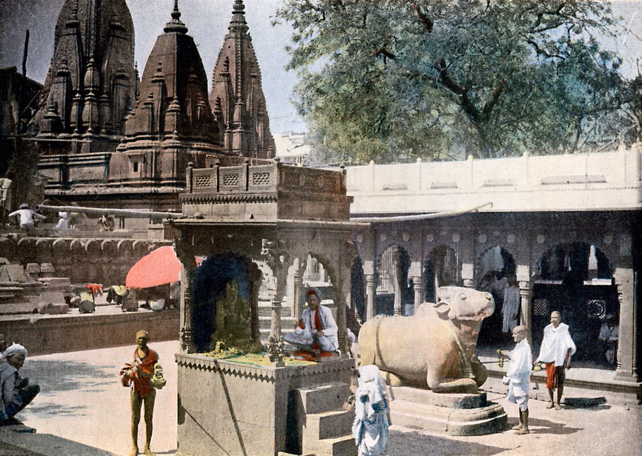 Gyan Bapi Knowledge Well, Varanasi, Indien, c1890 af Unbekannt