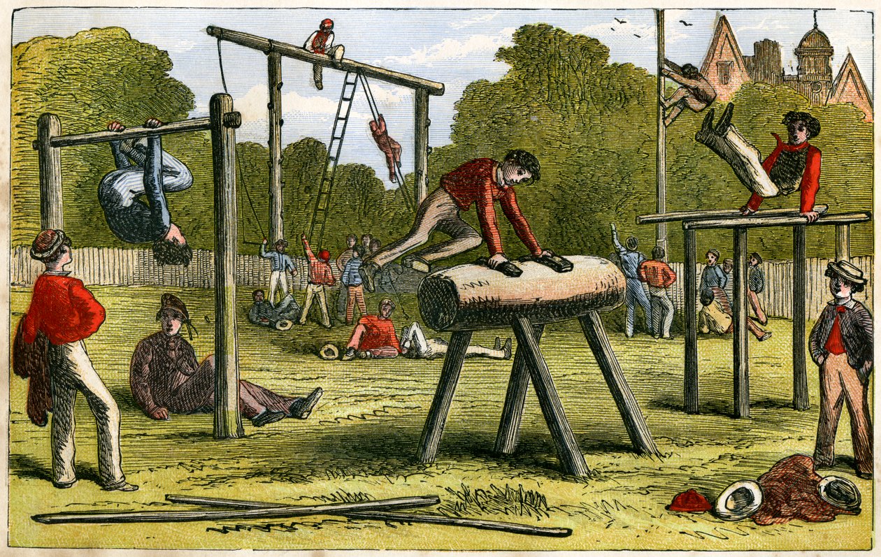 Gymnastik, 1800-tallet af Unbekannt