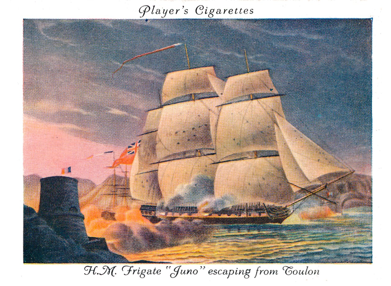 H.M.FrigateJuno flygter fra Toulon, 1936. af Unbekannt