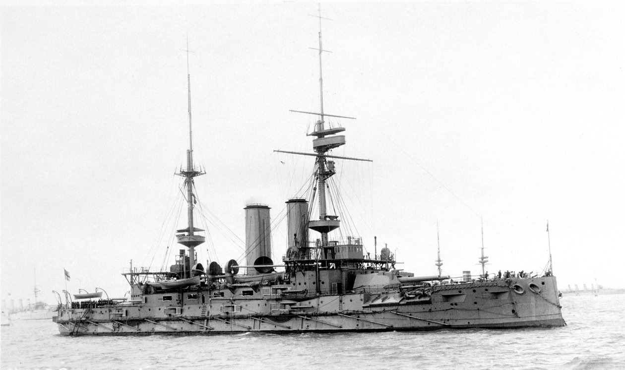 HMS Bulwark, britisk slagskib, c1899-1914 af Unbekannt