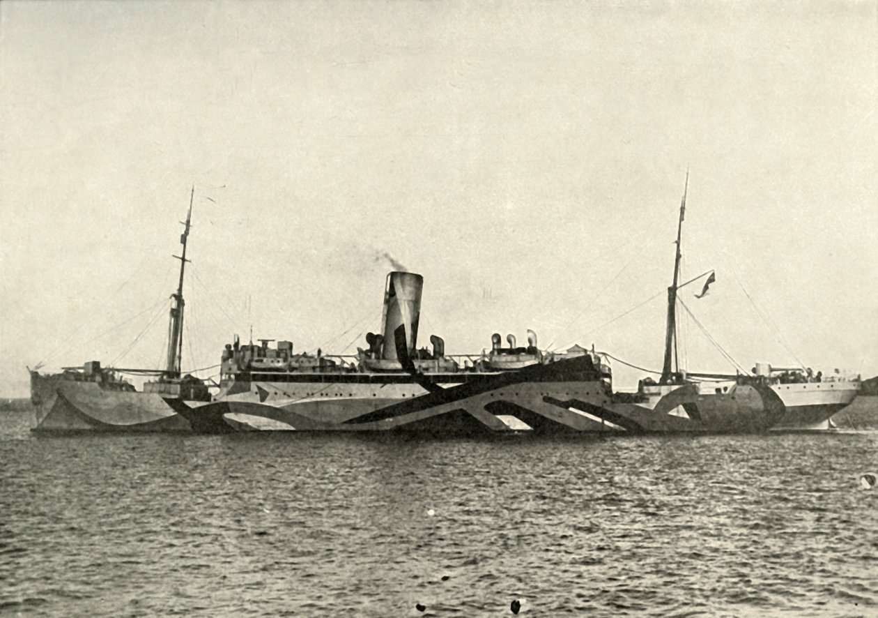 H.M. Auxiliary Cruiser Coronado Camouflaged, 1919. af Unbekannt