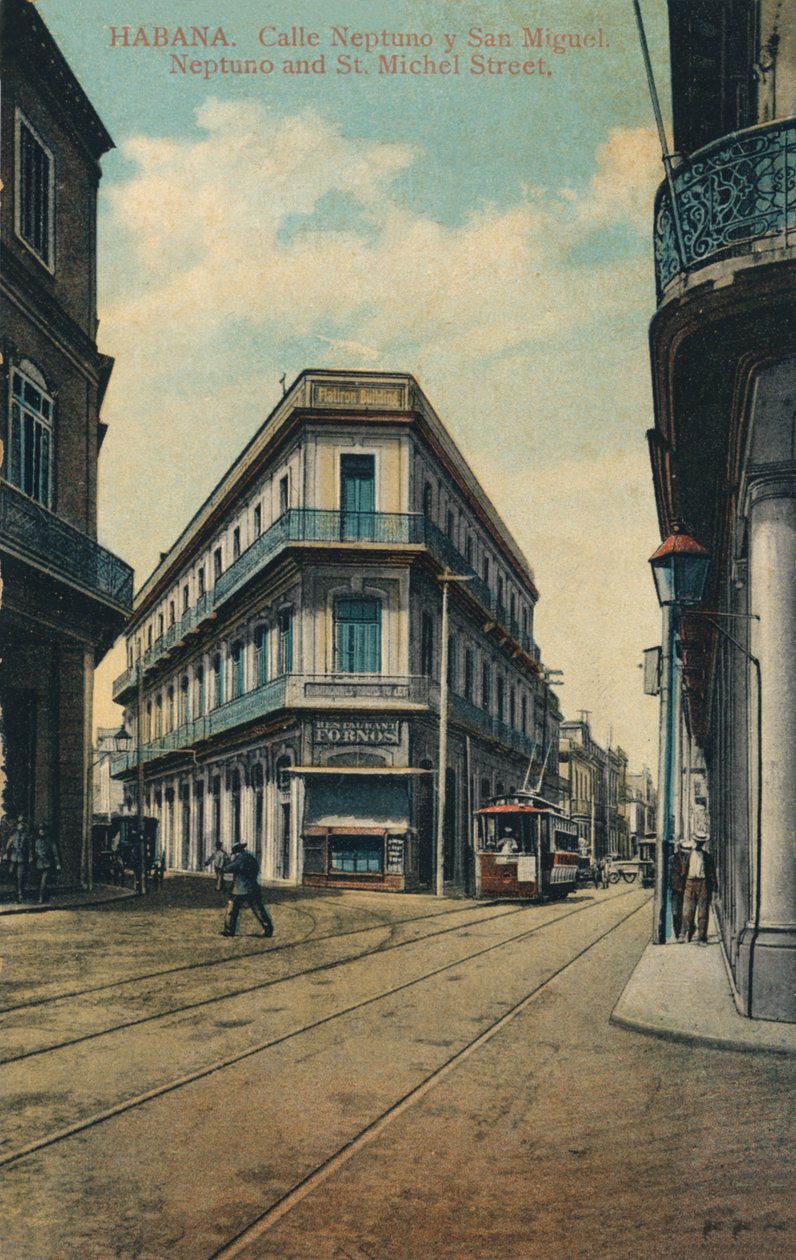 Havana. Neptune Street og San Miguel. Neptun og St. Michel Street, 1916 af Unbekannt