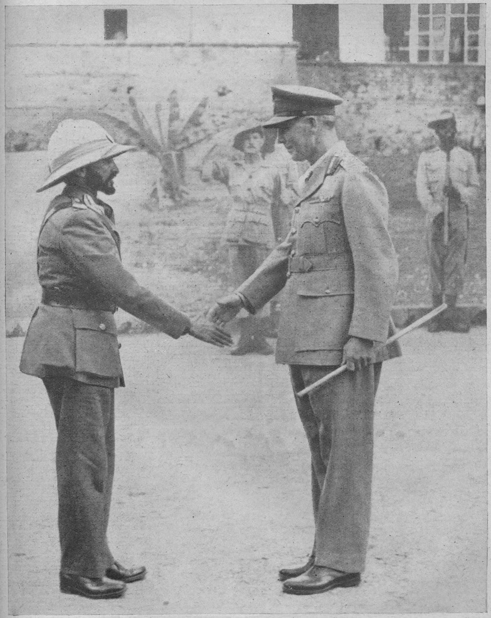 Haile Selassie og general Cunningham, 1941 af Unbekannt
