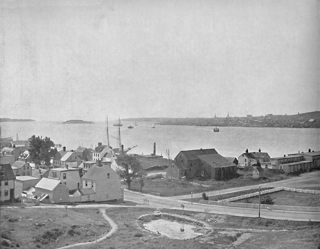 Halifax Harbor, Nova Scotia, nær Dartmouth, c1897. af Unbekannt