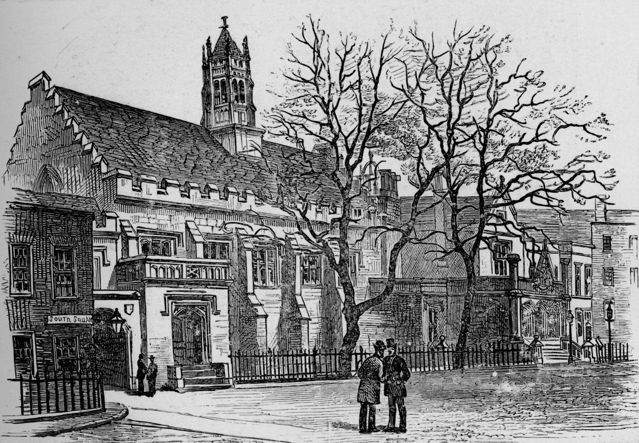 Hall og bibliotek, Grays Inn, 1890 af Unbekannt