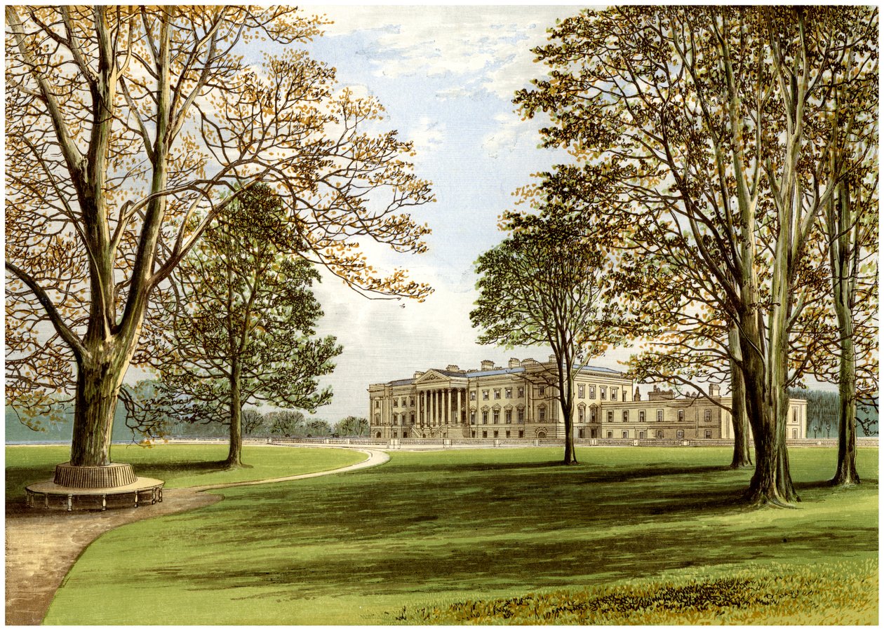 Hamilton Palace, South Lanarkshire, Skotland, hjemsted for hertugen af Hamilton, c1880 af Unbekannt