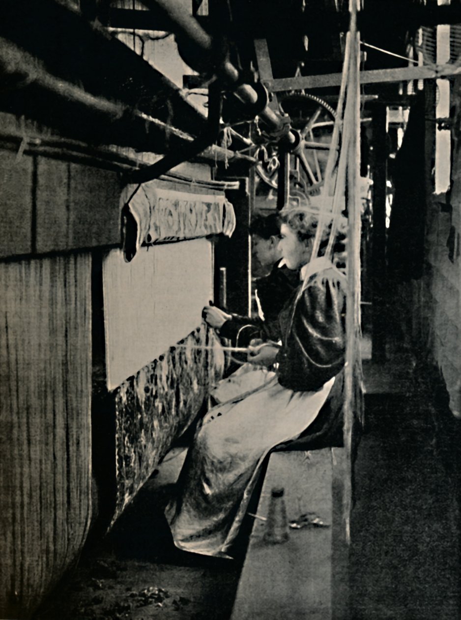 Hammersmith tæppevævning på Merton Abbey Works,. af Unbekannt
