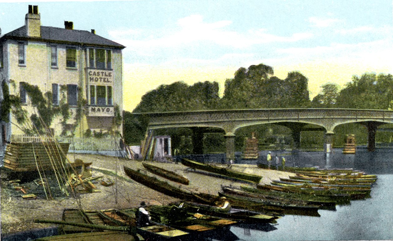 Hampton Court Bridge, London, 20. århundrede af Unbekannt