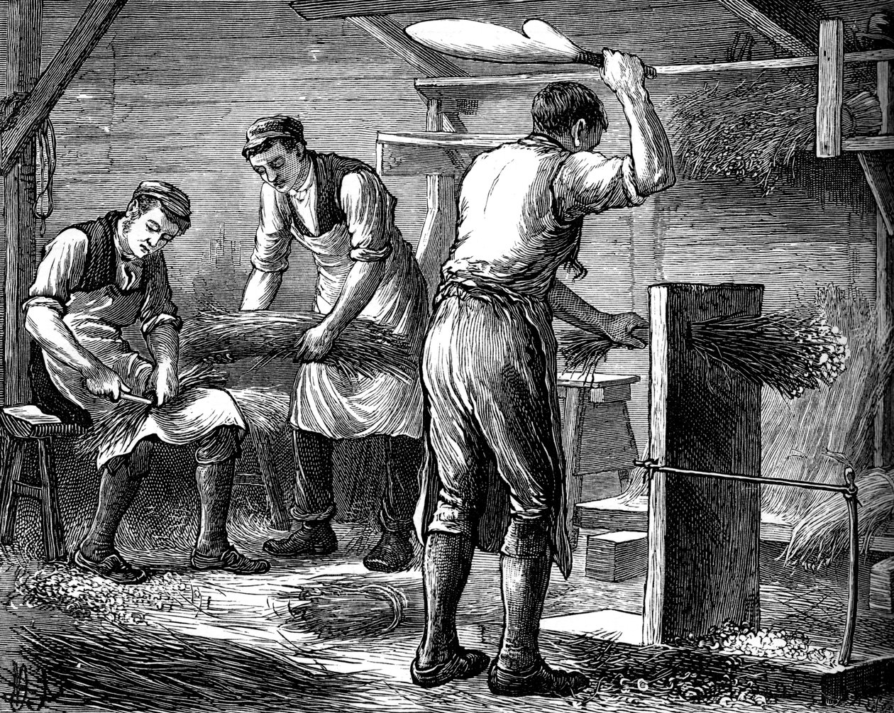 Håndskærere på arbejde, c1880 af Unbekannt