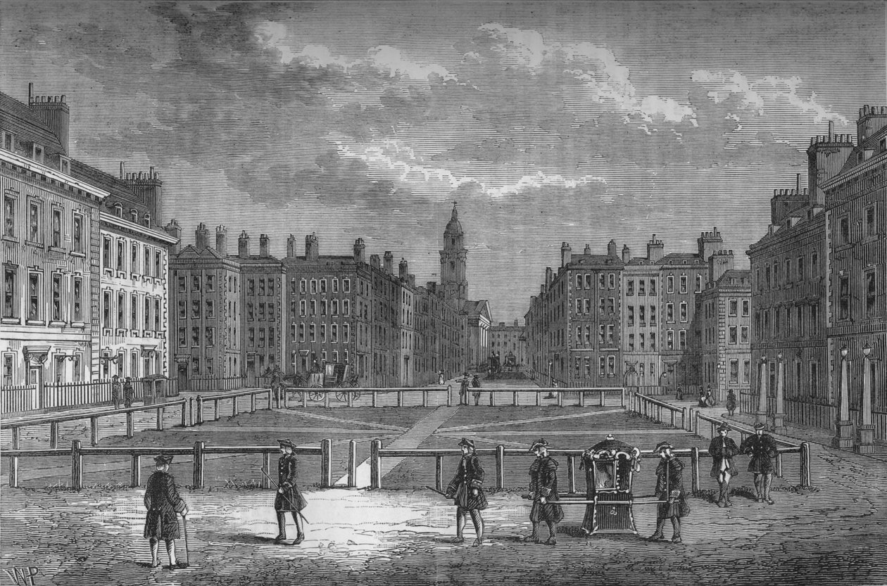 Hanover Square, Westminster, London, i 1750, c1800 1878 af Unbekannt